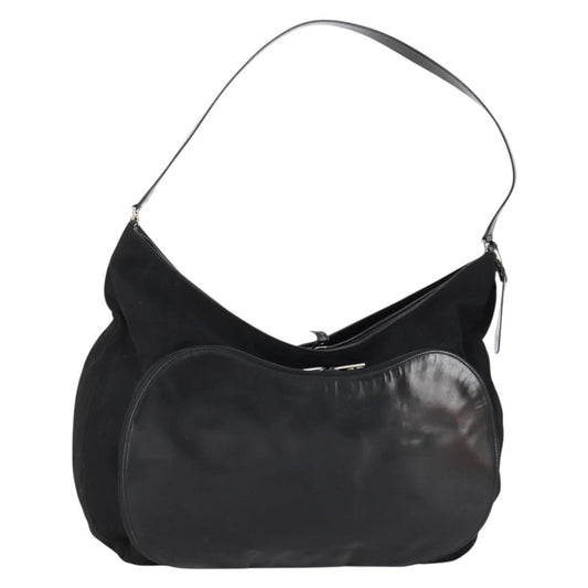 Gucci Vintage Shoulder Bag Canvas, BLACK, CANVAS, Shoulder bag