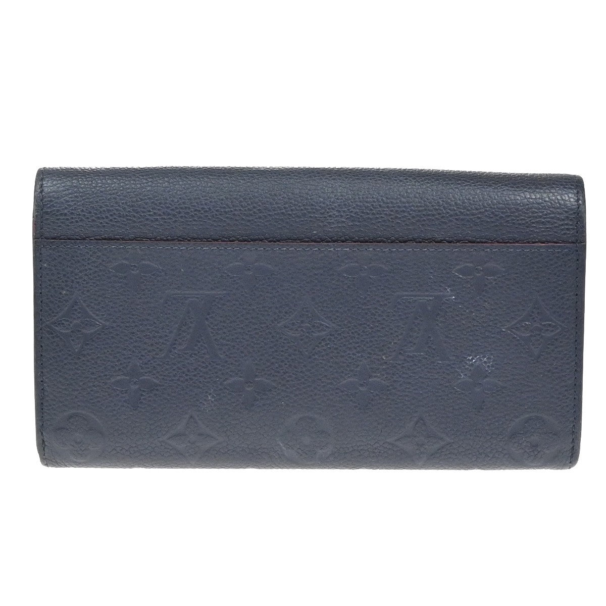 Louis Vuitton Sarah Wallet NM Monogram Empreinte Leather, NAVY, LEATHER, Wallets