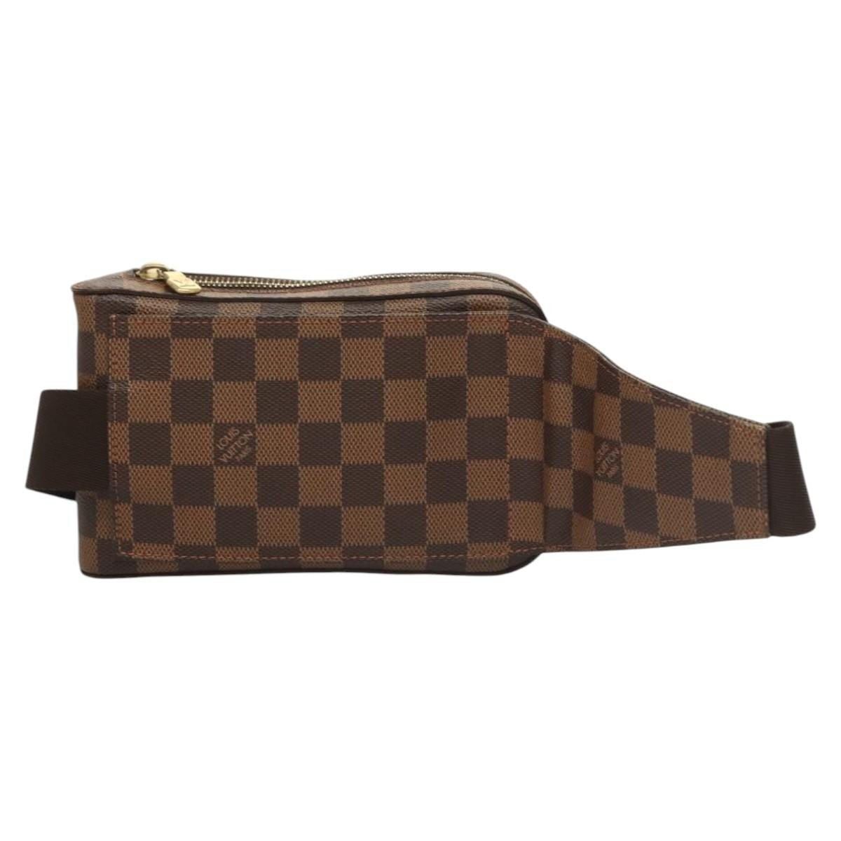 Louis Vuitton Geronimos Waist Bag Damier, BROWN, CANVAS, Shoulder bag