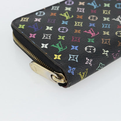 Louis Vuitton Aerogram Zippy Wallet Leather, Black, Canvas, Wallet