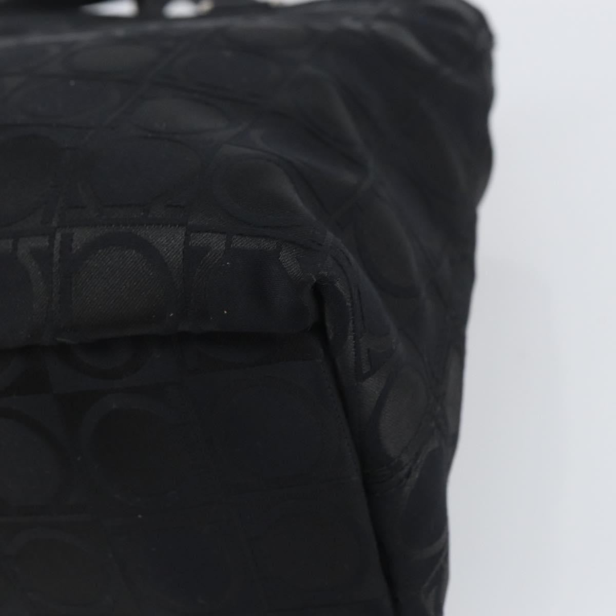 Salvatore Ferragamo Gancini Tote Nylon, BLACK, NYLON, Tote bag
