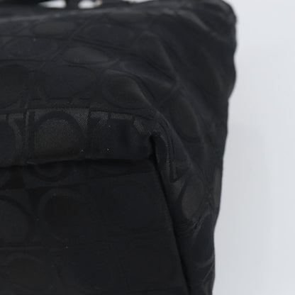 Salvatore Ferragamo Gancini Tote Nylon, BLACK, NYLON, Tote bag