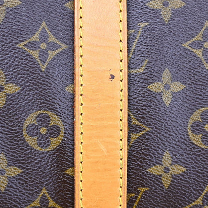 Louis Vuitton Keepall Bag Monogram Canvas, BROWN, CANVAS, Travel bag