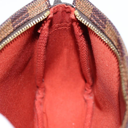 Louis Vuitton Trousse Make Up Bag Damier, BROWN, CANVAS, Clutche & pouche