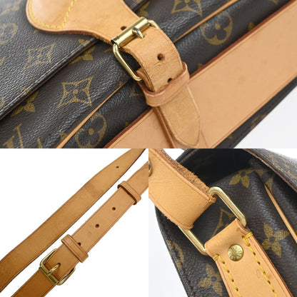 Louis Vuitton Cartouchiere Handbag Monogram Canvas, BROWN, CANVAS, Shoulder bag