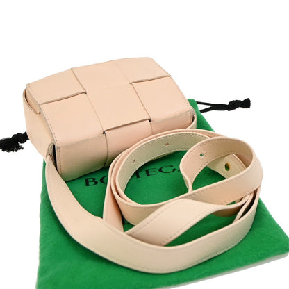 Bottega Veneta Cassette Crossbody Bag Padded Maxi Intrecciato Leather, PINK, LEATHER, Crossbody bag