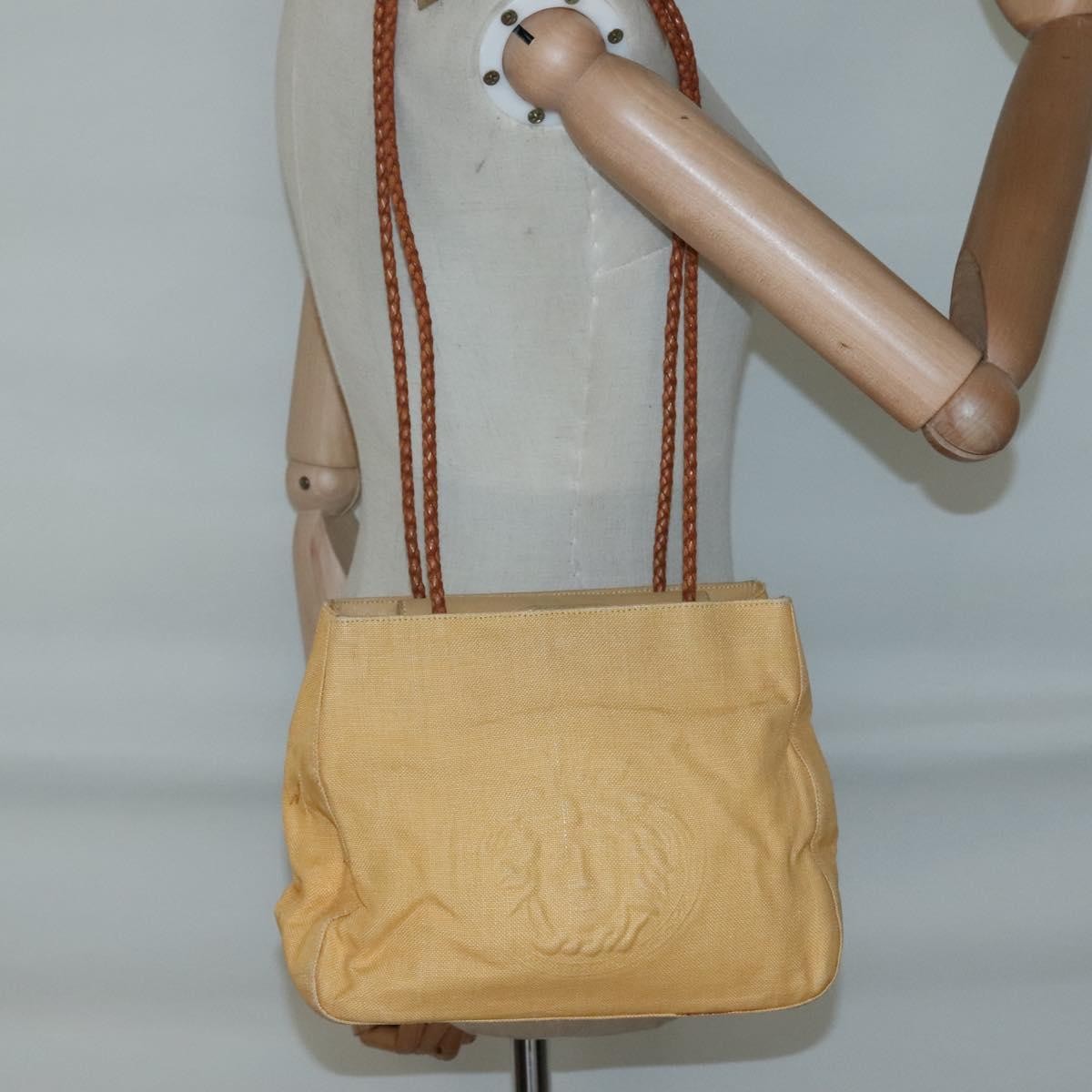 Versace Medusa Shoulder Bag Canvas, YELLOW, CANVAS, Shoulder bag