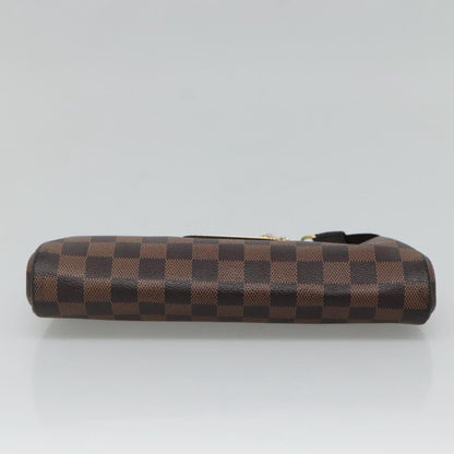 Louis Vuitton Eva Handbag Damier, BROWN, CANVAS, Shoulder bag