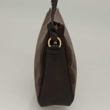 Louis Vuitton Trousse Make Up Bag Damier, BROWN, CANVAS, Clutche & pouche