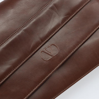 Valentino Garavani Vintage shoulder bag Leather, BROWN, LEATHER, Shoulder bag