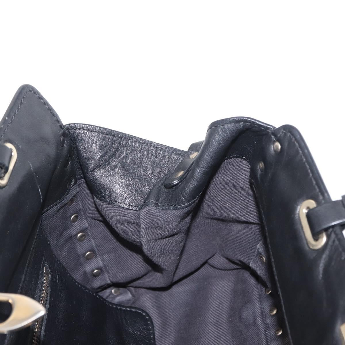 Valentino Garavani Rockstud Tote Textured Leather, BLACK, LEATHER, Tote bag