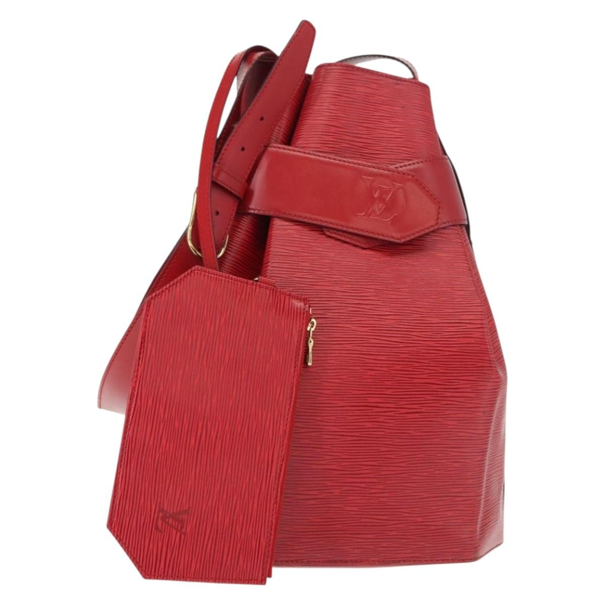 Louis Vuitton Vintage Sac d'Epaule Handbag Epi Leather, RED, LEATHER, Shoulder bag