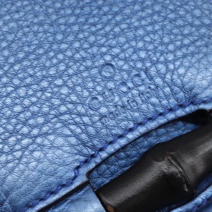 Gucci Nouveau Fringe Crossbody Bag Leather, BLUE, LEATHER, Shoulder bag