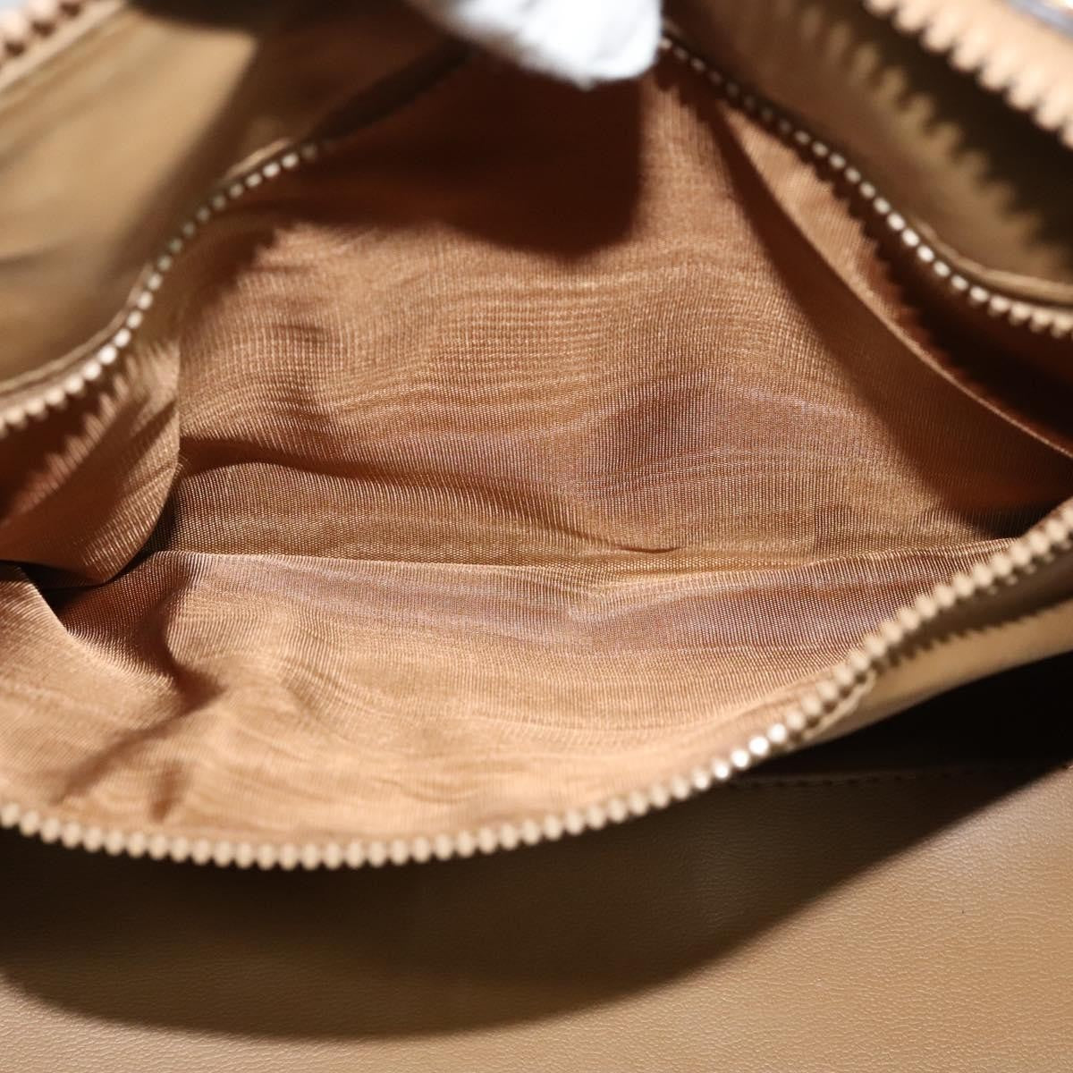 Celine Macadam Handbag Macadam with leather, BEIGE, CANVAS, Handbag