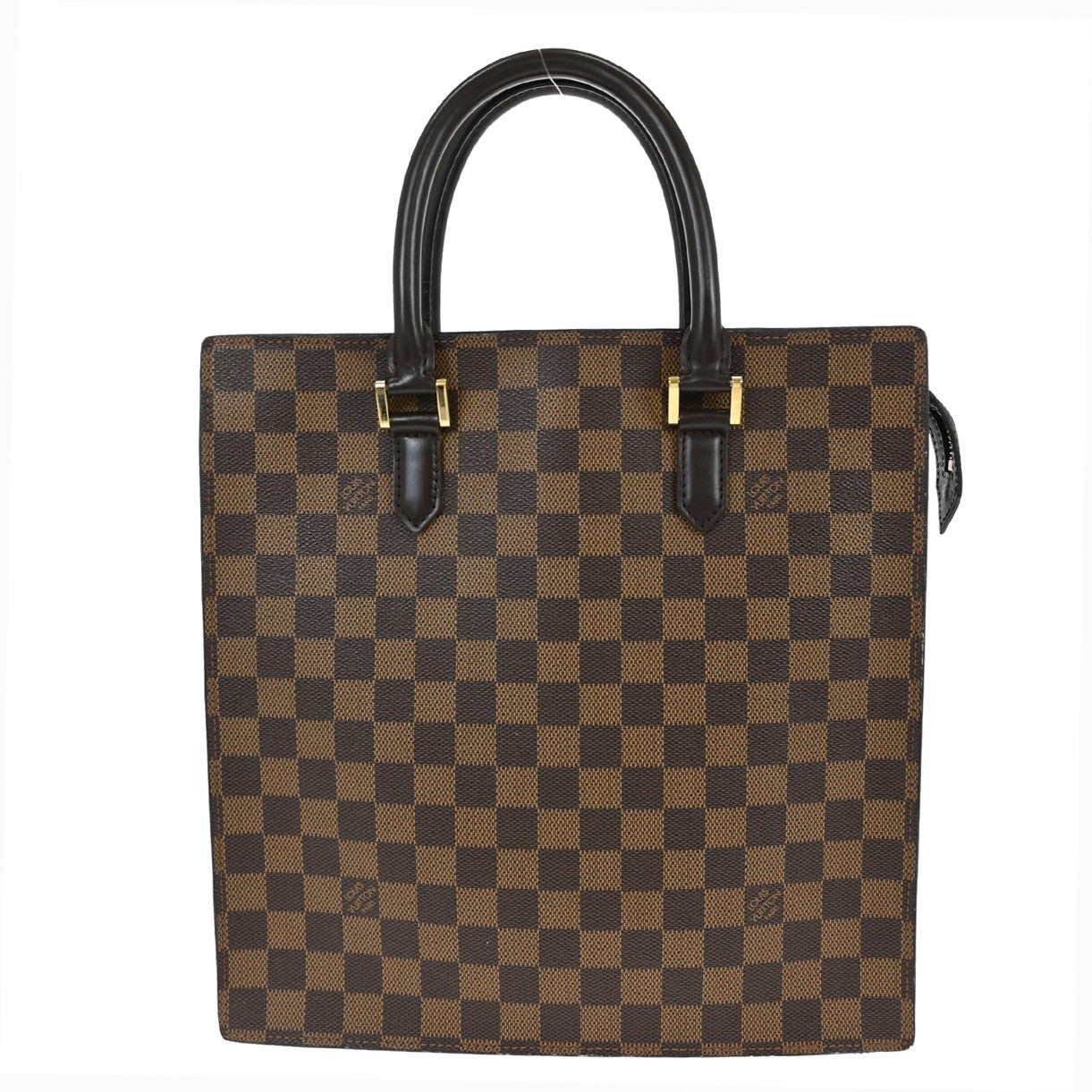 Louis Vuitton Venice Sac Plat Bag Damier, BROWN, CANVAS, Tote bag