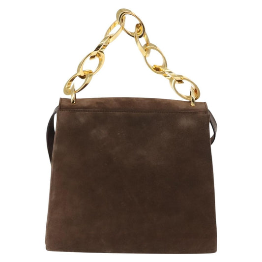 Salvatore Ferragamo Vintage Handbag Suede, BROWN, SUEDE, Handbag