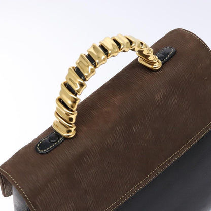 Loewe Vintage Velazquez Top Handle Bag Leather, BROWN, LEATHER, Handbag