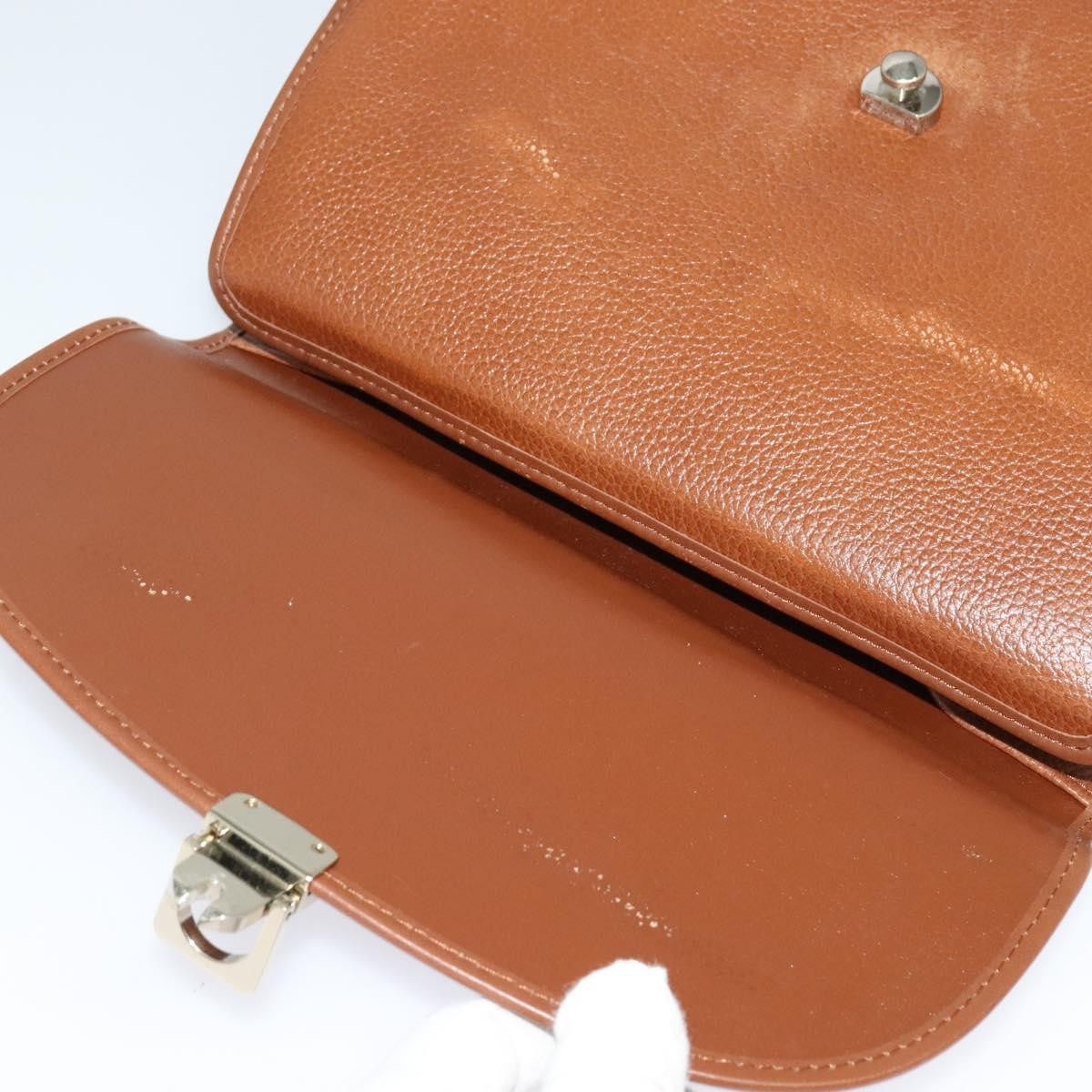 Burberry Vintage Handbag Leather, BROWN, LEATHER, Handbag