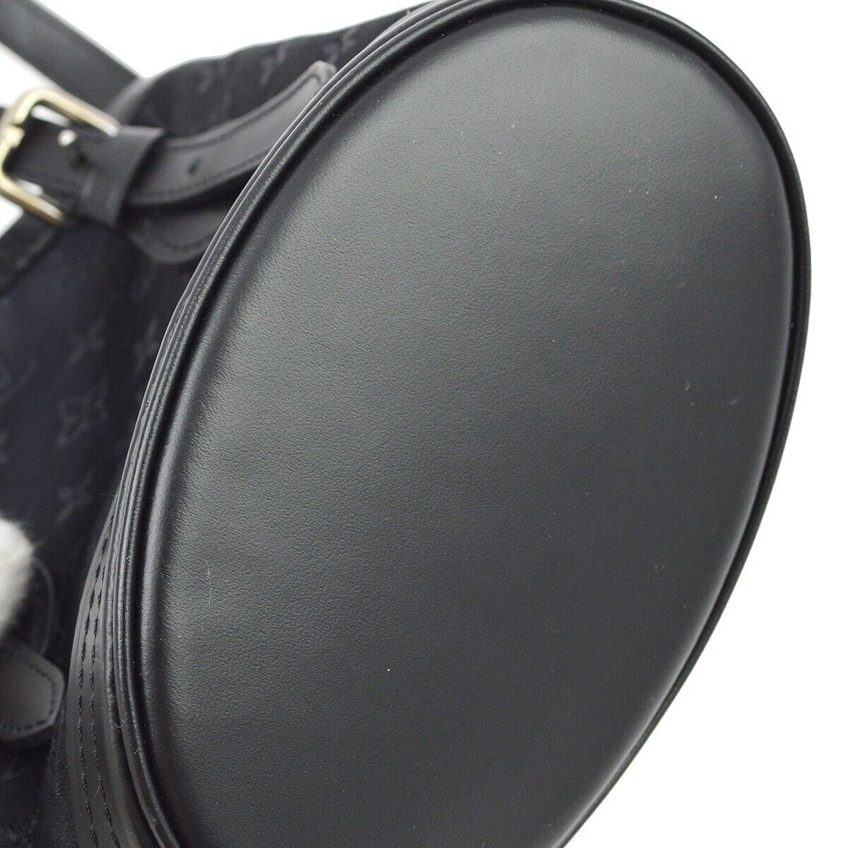 Louis Vuitton Bucket Bag Monogram Satin, BLACK, SATIN, Handbag