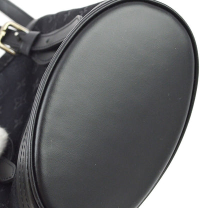 Louis Vuitton Bucket Bag Monogram Satin, BLACK, SATIN, Handbag
