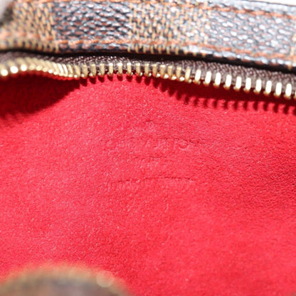 Louis Vuitton Manosque Pochette Damier, BROWN, CANVAS, Clutche & pouche