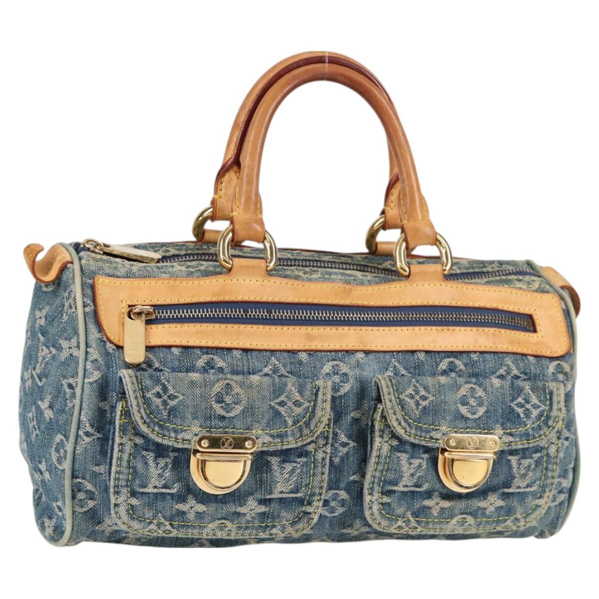 Louis Vuitton Neo Speedy Bag Denim, BLUE, DENIM_JEANS, Handbag