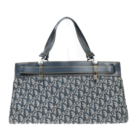 Christian Dior Vintage Trotter Horizontal Tote Diorissimo Canvas, NAVY, CANVAS, Shoulder bag