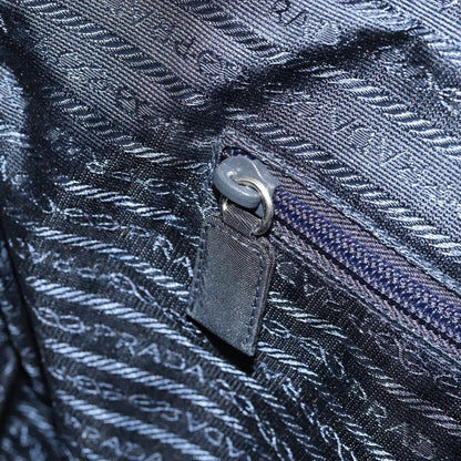 Prada Zip Around Tote Tessuto, Navy, Nylon, Handbag