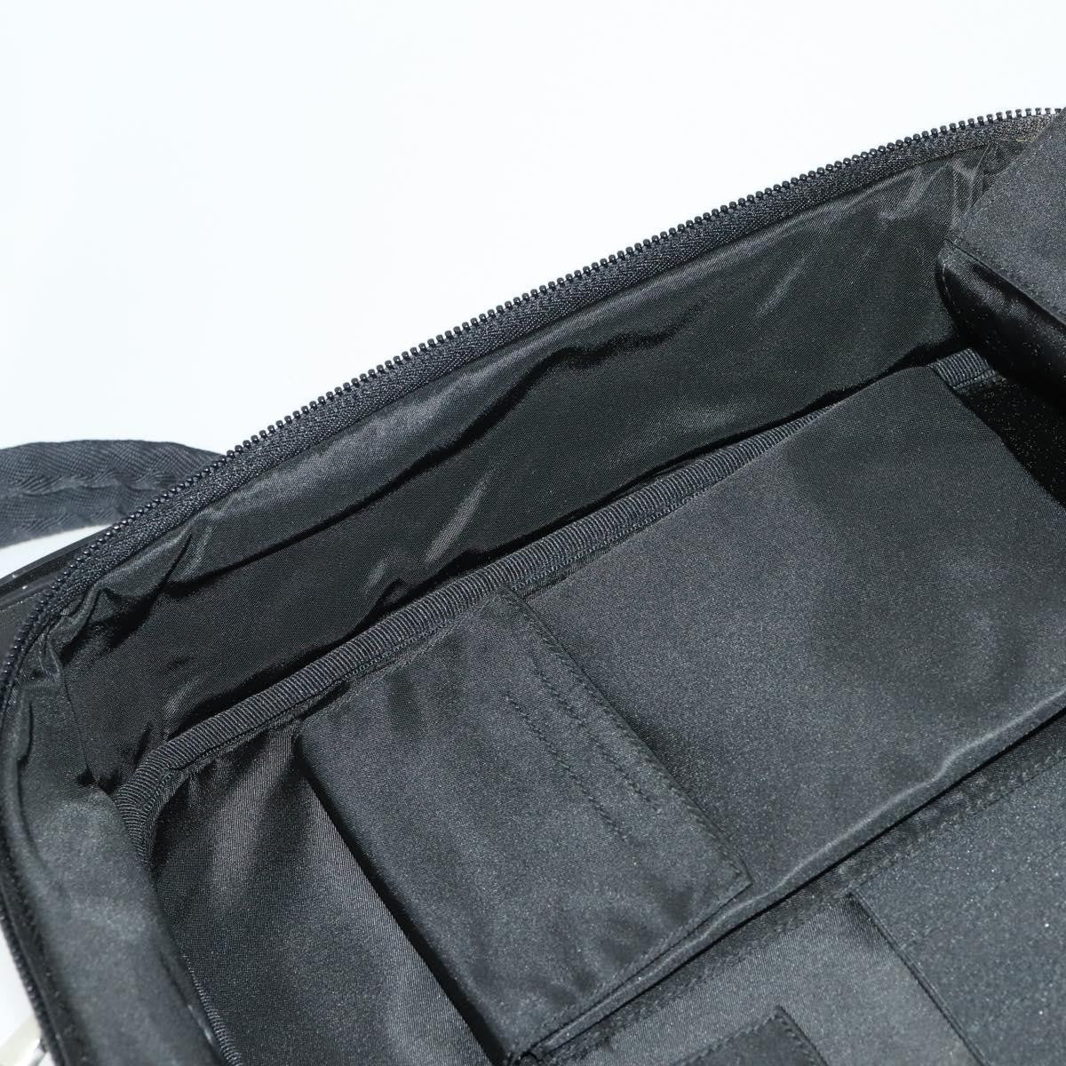Prada Convertible Front Pocket Briefcase Tessuto with Saffiano Leather, Black, Nylon, Briefcase