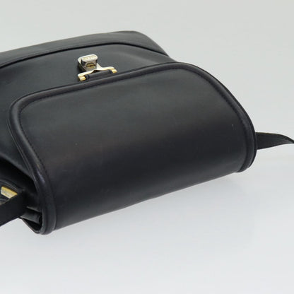 Bally Vintage Shoulder Bag Leather, Black, Leather, Shoulder Bag