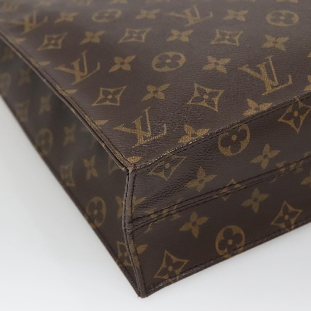 Louis Vuitton Sac Plat Bag Monogram Canvas, BROWN, CANVAS, Handbag
