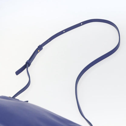 Celine Trio Crossbody Bag Leather, BLUE, LEATHER, Shoulder bag