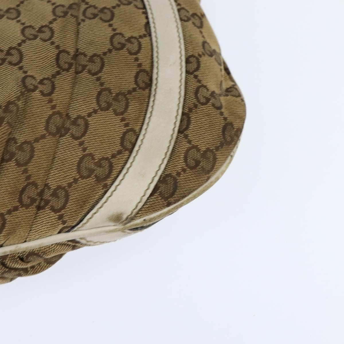 Gucci D Ring Messenger Bag GG Canvas, BEIGE, CANVAS, Shoulder bag