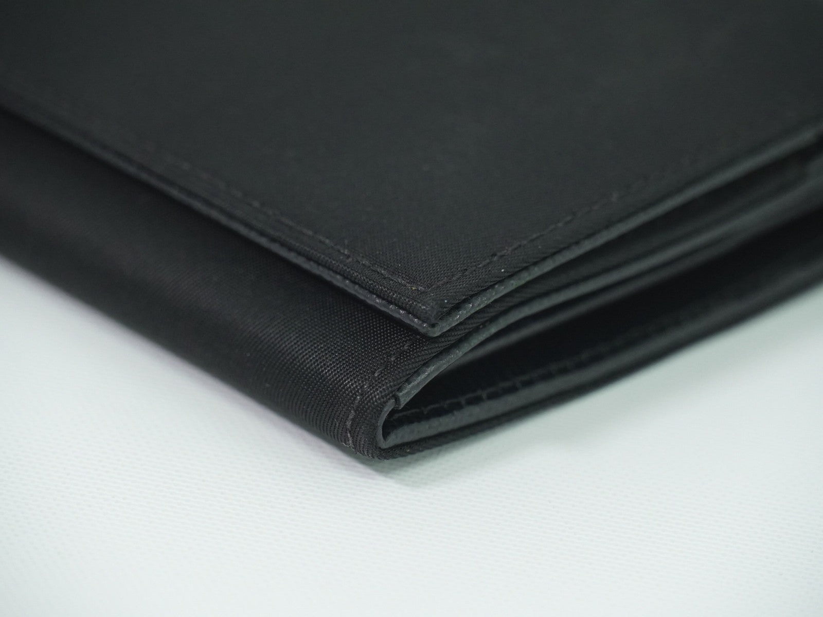 Prada Continental Wallet Tessuto, Black, Nylon, Wallet