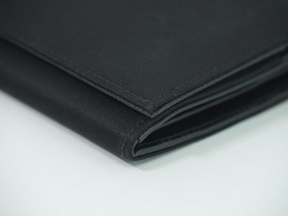 Prada Continental Wallet Tessuto, Black, Nylon, Wallet