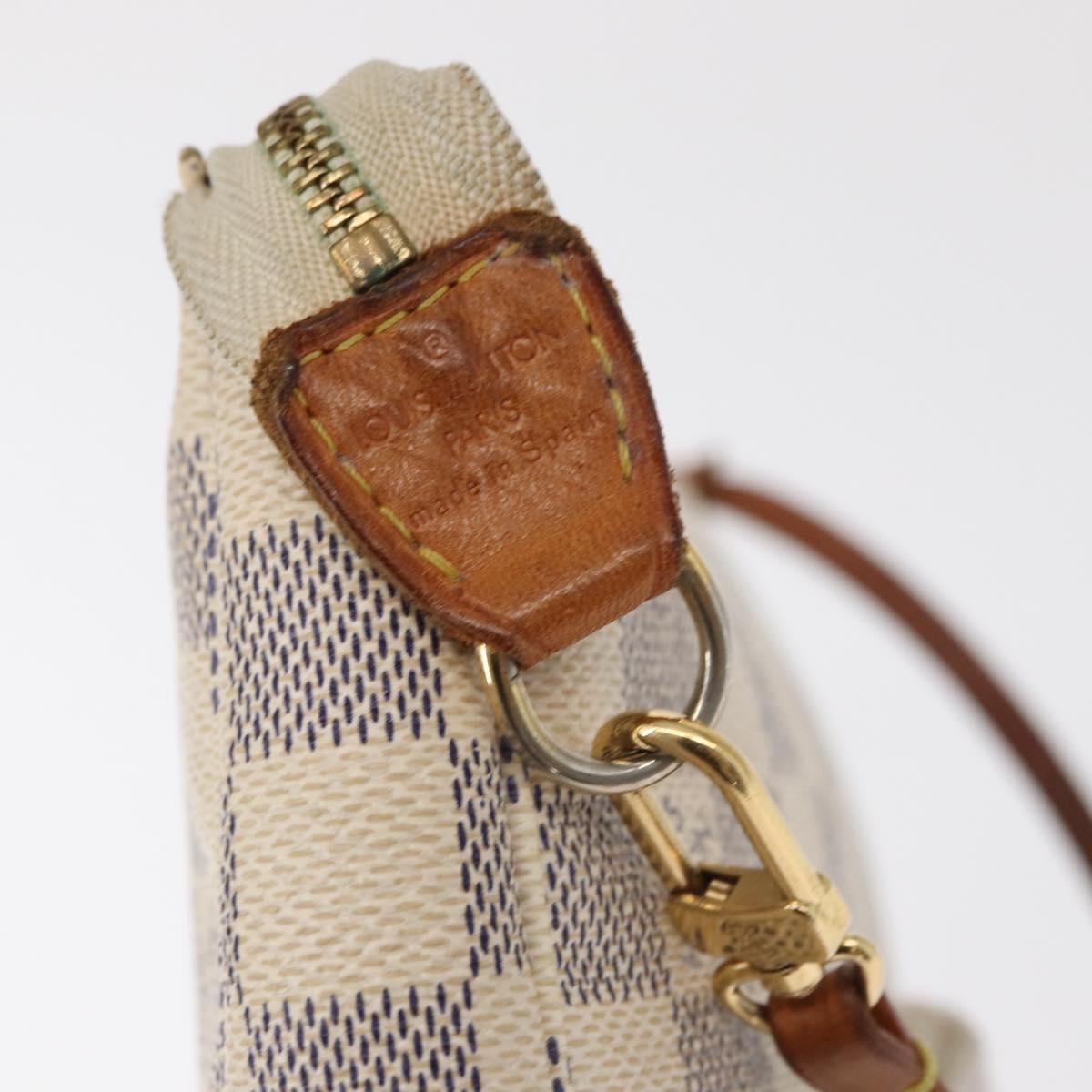 Louis Vuitton Pochette Accessoires NM Damier, BEIGE, CANVAS, Clutche & pouche