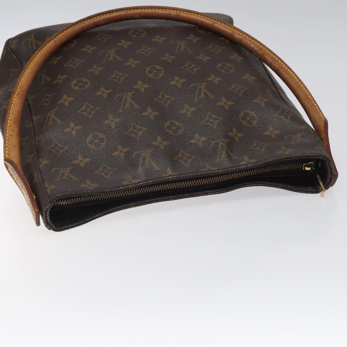 Louis Vuitton Looping Handbag Monogram Canvas, BROWN, CANVAS, Handbag