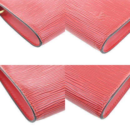 Louis Vuitton Pochette Accessoires Epi Leather, RED, LEATHER, Clutche & pouche