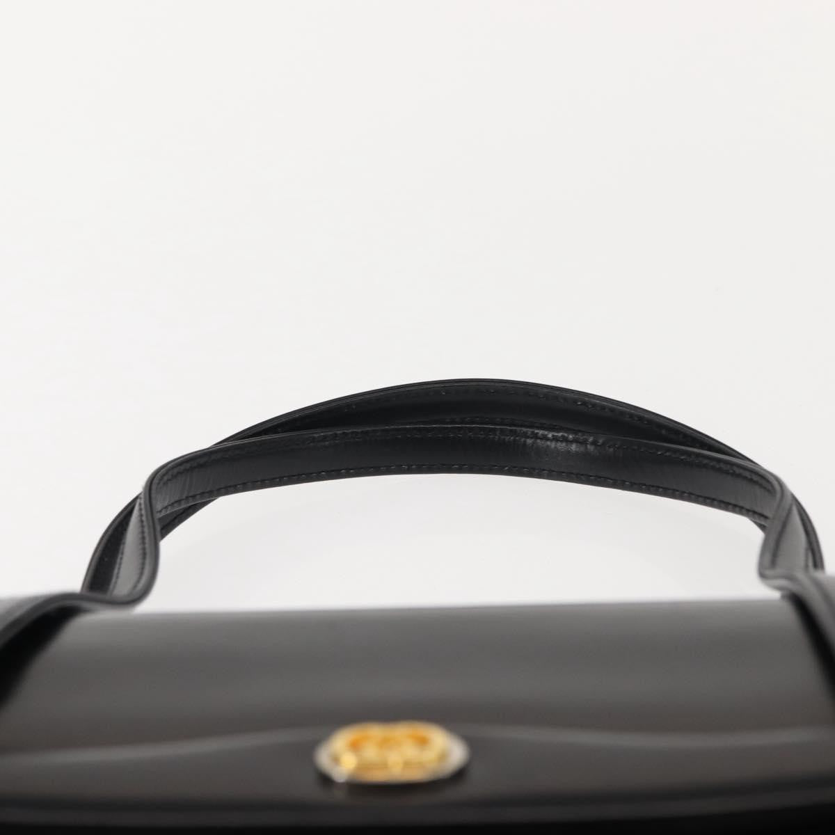Gucci Vintage Handbag Leather, BLACK, LEATHER, Handbag