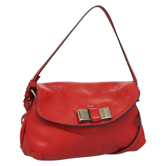 Chloe Lily Handbag Leather, RED, LEATHER, Handbag