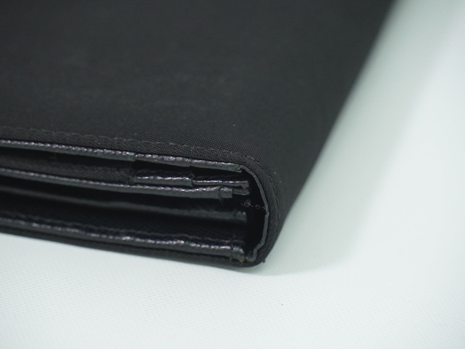 Prada Continental Wallet Tessuto, BLACK, NYLON, Wallets