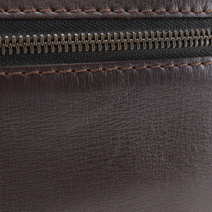 Louis Vuitton Sac Plat Crossbody Bag Utah Leather, BROWN, CALFSKIN, Shoulder bag