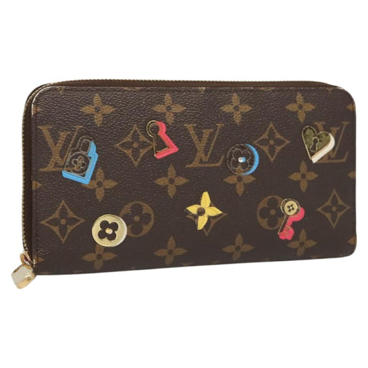 Louis Vuitton Zippy Wallet NM Monogram Lovelock, BROWN, CANVAS, Wallets