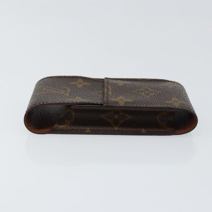 Louis Vuitton Etui Cigarette Case Monogram canvas, BROWN, CANVAS, Toiletry Case