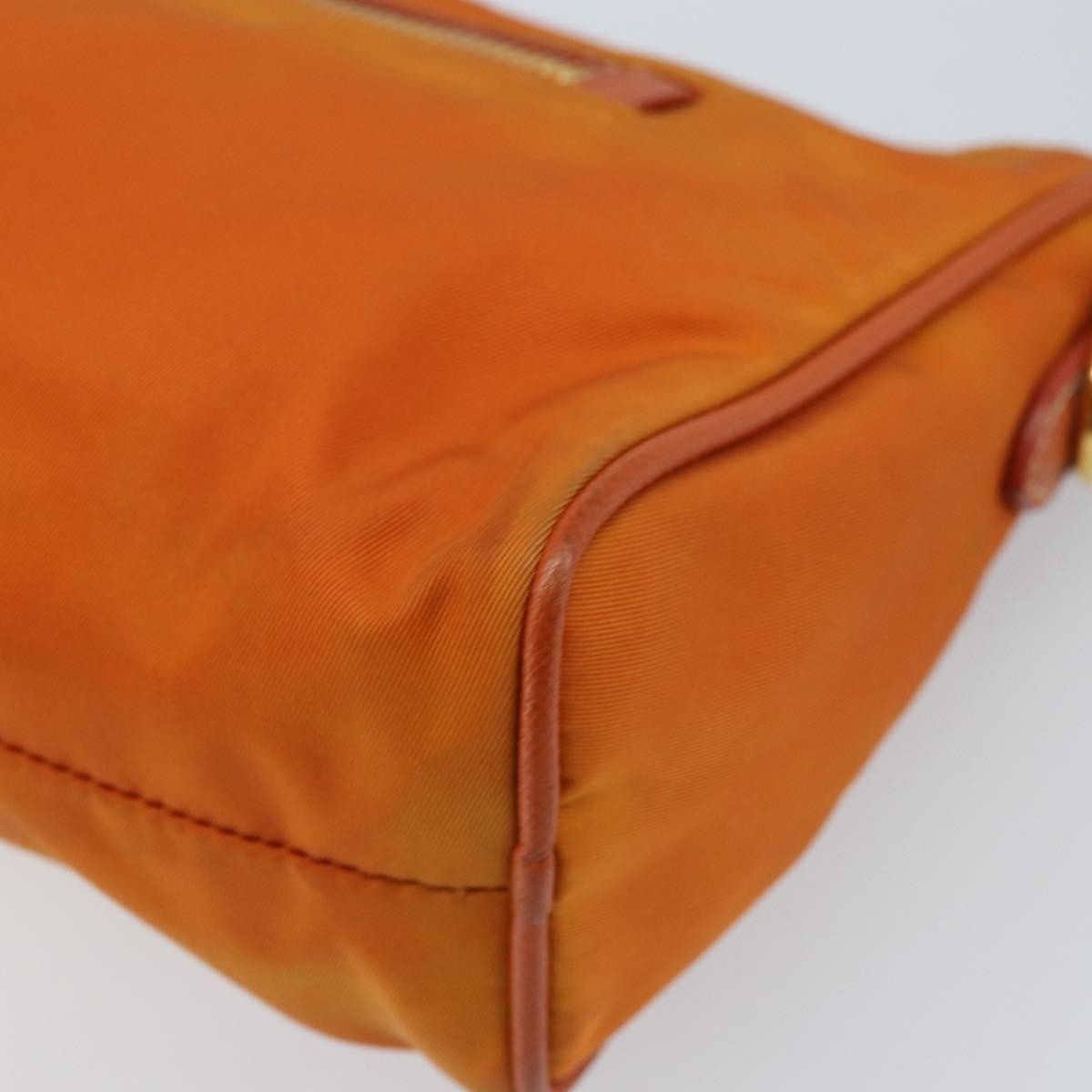 Prada Front Zip Hobo Tessuto, ORANGE, NYLON, Shoulder bag