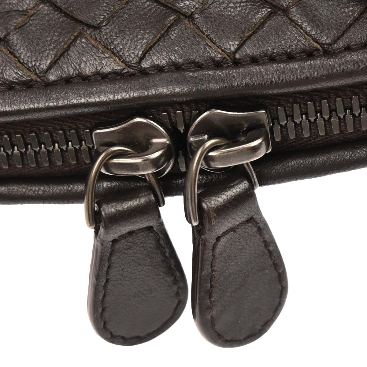 Bottega Veneta Nodini Crossbody Bag Intrecciato Nappa, BROWN, LEATHER, Shoulder bag