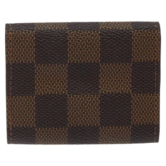 Louis Vuitton Cufflinks Case Damier, BROWN, CANVAS, Jewelry set