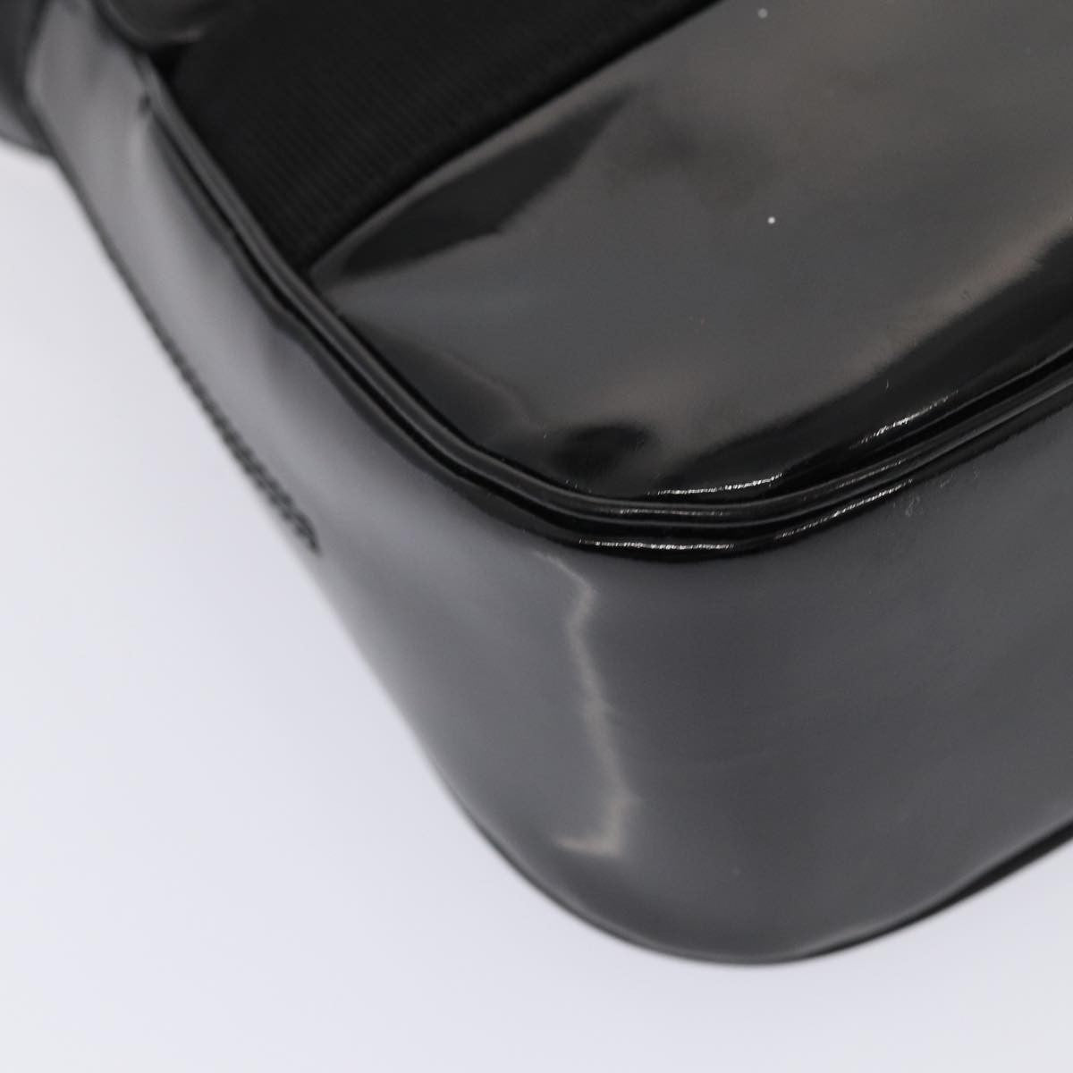 Salvatore Ferragamo Vala Shoulder Bag Patent Leather, BLACK, PATENT_LEATHER, Shoulder bag
