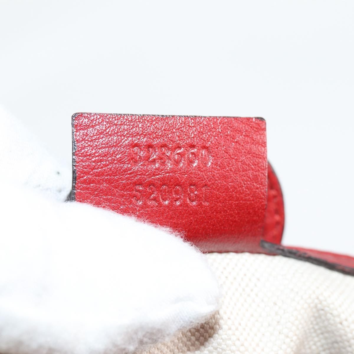 Gucci Bamboo Shopper Tote Leather, RED, LEATHER, Tote bag