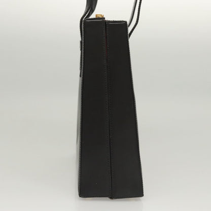 Celine Shoulder Bag Leather, BLACK, LEATHER, Shoulder bag